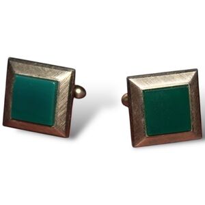 Jade cuff links